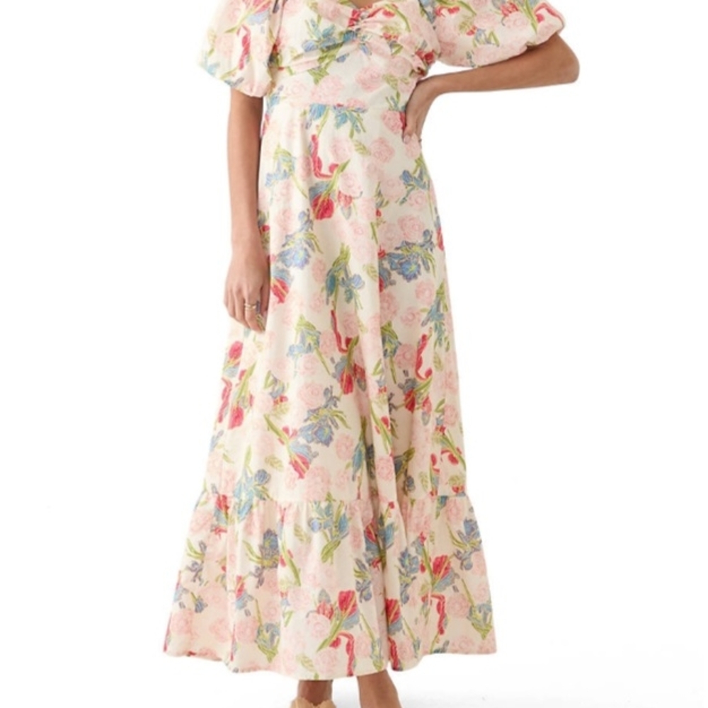English Factory Floral Maxi Dress